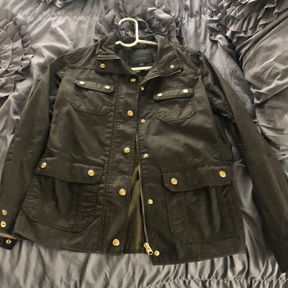 J.crew utility jacket in moss green Tall XS